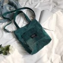 Borsa in velluto a coste da donna 9