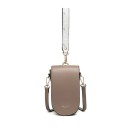 Borsa mini da donna a tracolla con patta Pelle sintetica e poliestere 18,5 x 10 x 5 cm Tracolla removibile e manico corto per polso 2