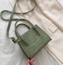 Borsa mini da donna con motivo in pelle di coccodrillo Due manici corti Cinghia lunga regolabile a tracolla Pelle PU 17 x 13,5 x 8 cm 5