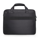 Borsa nera per laptop con manici e cinghia per infilare sulla valigia Tasca frontale con zip Tessuto oxford e poliestere Per l'ufficio e per viaggi 3