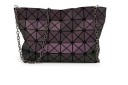 Borsa olografica da donna a tracolla con catena in metallo Forma rettangolare piatta Motivo geometrico Pelle PU e poliestere 26 x 18 x 7 cm 4