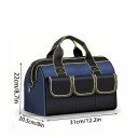 Borsa per attrezzi 31x20,5x22 cm in tessuto oxford impermeabile con molteplici tasche fondo rinforzato alta capacità resistente 2