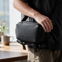 Borsa per fotocamera a spalla, borsa sling crossbody con scomparti e cinghie per treppiede 4 l, nylon e poliestere, per viaggi 4