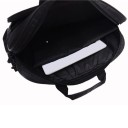 Borsa per laptop Borsa nera a tracolla con tasca anteriore con zip Cinghia regolabile e removibile Due manici Nylon Dimensioni 29 x 5,5 x 40 cm 1