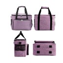 Borsa per macchina da cucire grande 45 x 37 x 26 cm borsa da viaggio con tasche e tracolla per accessori da cucito e trasporto 5