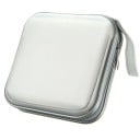 Borsa portatile per 40 CD e DVD Scatola di stoccaggio con zip Organizer quadrato per dischi Supporto per dischi Conservazione domestica CD 3