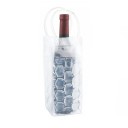 Borsa refrigerante in gel per bottiglie con manico autoportante per la maggior parte delle bottiglie da 750 ml per raffreddare vino e bevande in frigorifero, per feste e grigliate 1
