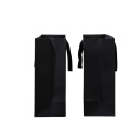 Borsa regalo in carta nera 28 x 20 x 10 cm Borsa rigida in cartone per abbigliamento regali di moda confezione elegante con manici 3