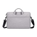 Borsa sottile per notebook con manici e tracolla staccabile Tasca frontale con zip per piccoli oggetti Tessuto in poliestere Per lavoro 3