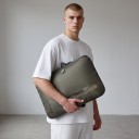 Borsa sottovuoto per abbigliamento riutilizzabile compressa 55 l, nylon impermeabile 70D con TPU, oliva, per viaggiare in valigia e zaino 3