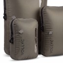 Borsa sottovuoto per abbigliamento set 3 pz, compressione, impermeabile, 18/25/55 l, nylon 70D con TPU, verde oliva, per viaggi e valigia 4