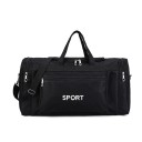 Borsa sportiva da viaggio in nylon a tracolla 60 x 24 x 31 cm Grande borsa leggera per allenamento Gym fitness bag Bagaglio con tracolla 3