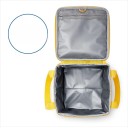 Borsa termica pieghevole gialla a forma di cubo con punto interrogativo 22 cm contenitore isolante per cibo bevande picnic borsa da pranzo 4