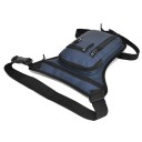 Borsetă bărbătească din PU și poliester 31×18×2 cm, geantă de umăr crossbody, geantă de șold pentru motocicletă, geantă pentru telefon 7