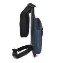 Borsetă bărbătească din PU și poliester 31×18×2 cm, geantă de umăr crossbody, geantă de șold pentru motocicletă, geantă pentru telefon 8