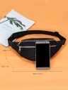Borsetă din nylon cu efect curcubeu 31 cm - buzunar interior cu fermoar, buzunar spate, curea reglabilă 2