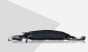 Borsetă sport pentru alergare, neagră, din material Oxford impermeabil, 33x11 cm, cu curea reglabilă și două buzunare cu fermoar 4