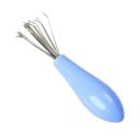 Borstel- en kamreiniger met metalen draadjes Verwijdering van vastgehaakte haren en vuil uit de borstel Plastic handvat Lengte ca. 9 cm 6