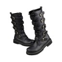 Botas altas para homem com fivelas 1