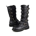 Botas altas para homem com fivelas 2