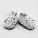 Botas com atacadores para boneca Botinhas baixas com ilhós metálicos em pele PU e tecido Dimensão 5 x 2,8 cm Ferramenta para prática de atar 1