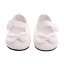 Botas com laço para boneca de 43 cm Ballerinas elegantes com faixa sobre o peito do pé Acessório para vestir e brincar para crianças 1