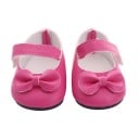 Botas com laço para boneca de 43 cm Ballerinas elegantes com faixa sobre o peito do pé Acessório para vestir e brincar para crianças 3
