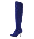 Botas de ante con tacón de aguja para mujer J2399 7