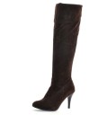 Botas de ante con tacón de aguja para mujer J2399 9
