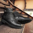 Botas de cano alto de inverno para homem com fivela 6