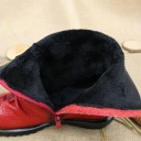 Botas de cano curto de couro para senhora com forro de pelinho 4