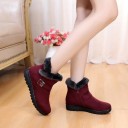 Botas de cano curto de inverno para senhora com pelinho J1816 1