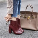 Botas de cano curto de inverno para senhora com salto 3