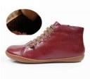 Botas de cano curto de inverno para senhora em couro genuíno 11