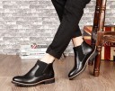 Botas de cano curto elegantes para homem J2108 7