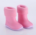 Botas de chuva para crianças com pelúcia 2