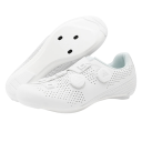 Botas de ciclismo unissexo com fecho rotativo e parte superior perfurada em nylon PU EVA algodão branco para ciclismo de estrada 1