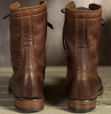 Botas de couro para homem com atacadores 1