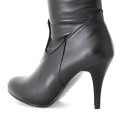Botas de couro para senhora com salto agulha J1723 6