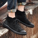 Botas de Inverno em Couro para Homem com Atacadores J1544 10