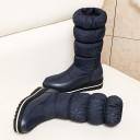 Botas de Inverno Estilosas para Senhora com Flocos J1203 12