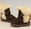 Botas de inverno para meninas com pelúcia 2
