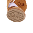 Botas de invierno cálidas para perros 4,9 × 4,3 cm Botines de goma impermeables con forro de algodón Botas transpirables antideslizantes 5