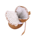 Botas de invierno cálidas para perros 4,9 x 4,3 cm Botas de goma impermeables con forro de algodón Protección de las patas contra el frío y la nieve 2