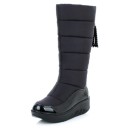 Botas de invierno de mujer con flecos J1818 8