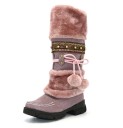 Botas de invierno de mujer con pompones J2359 6