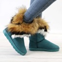 Botas de invierno elegantes para mujer con pelo J1783 2