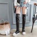 Botas de mulher bicolores acima do joelho 4