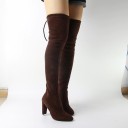 Botas de senhora acima do joelho com salto J2818 5