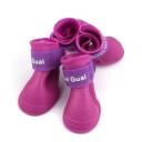 Botas de silicona para perros pequeños y cachorros Conjunto de 4 piezas Correa de velcro Protección de las patas contra la humedad 5